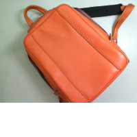 Faux leather backpack, orange Faux leather backpack, orange
