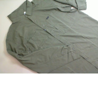 Men's green button-down shirt
