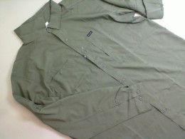 Men's green button-down shirt