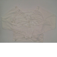 Women's fashion white long-sleeved shirt size L