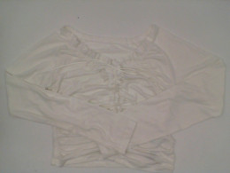 Women's fashion white long-sleeved shirt size L