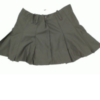 Women's fashion skirt, gray, white stripes Size M