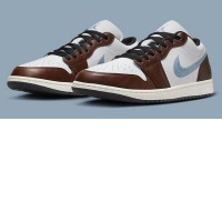 Nike Air Jordan 1 Low White Blue Mocha Brown