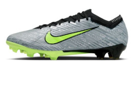 NIKE ZOOM MERCURIAL VAPOR 15 ELITE XXV FG - METALLIC SILVER/VOLT BLACK football shoes