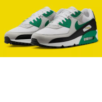 Nike Air Max 90 Shoes White Malachite Black FB9658-102 Men's