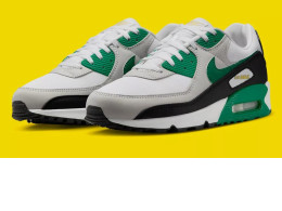 Nike Air Max 90 Shoes White Malachite Black FB9658-102 Men's