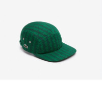 LACOSTE Monogram Print Twill Jockey Cap 