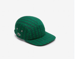 LACOSTE Monogram Print Twill Jockey Cap 