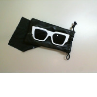 Sunglasses, white frame+case