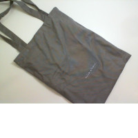 Gray fabric bag