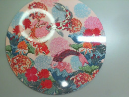 Wooden painting on the wall with fish