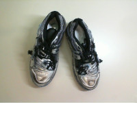 Silver sneakers