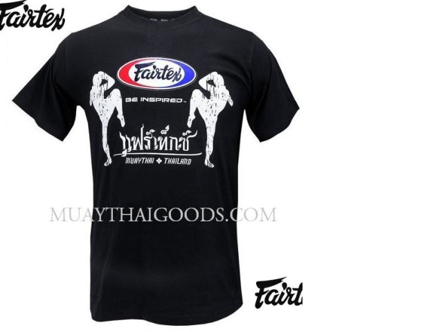 FAIRTEX MUAY THAI KICK BOXING TSHIRT BLACK TST63 FAIRTEX MUAY THAI KICK BOXING TSHIRT BLACK TST63