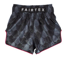 Fairtex BS1901 Stealth Black Slim Cut Muay Thai Boxing Short