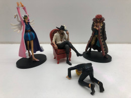 Big SALE! Japanese figures ONE PIECE, Pirates Always Win scene, set of 4