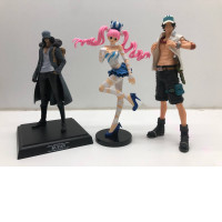 Big SALE! Japanese figures ONE PIECE, set of 3 big figures: Kuzan, Perona, Ace