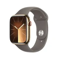 Apple Watch Series  9 GPS + Cellular 45mm Gold Stainless Steel Case with Clay Sport Band - S/M Second hand