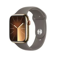 Apple Watch Series  9 GPS + Cellular 45mm Gold Stainless Steel Case with Clay Sport Band - S/M Second hand