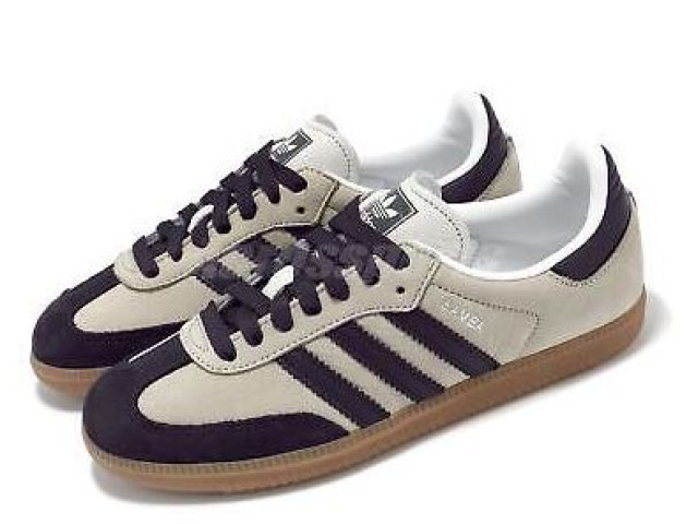 adidas Originals Samba OG W Putty Grey Black Gum Women Casual Shoes adidas Originals Samba OG W Putty Grey Black Gum Women Casual Shoes