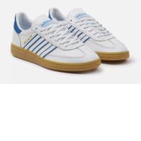 adidas Handball Spezial White Blue Gum Sole Trainers SPZL Retro Low Top Sneakers