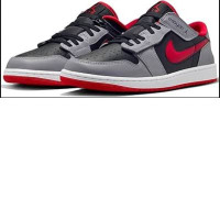Nike DM1206-060 Air Jordan 1 Low FlyEase Black/Cement Gray/White/Red 