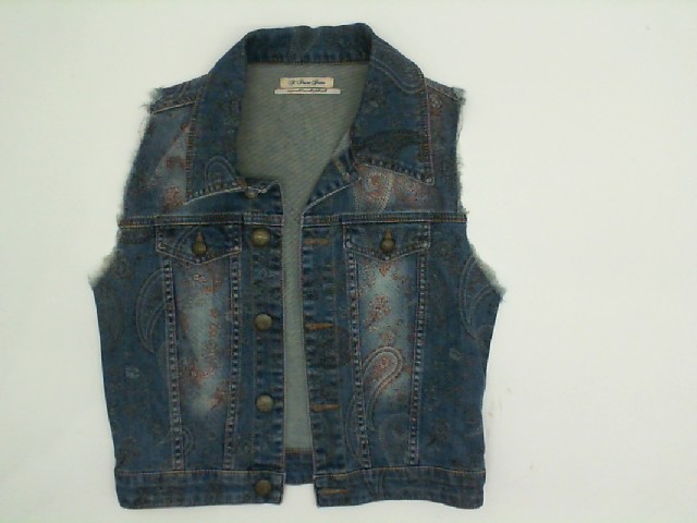 Denim vest with pattern Denim vest with pattern