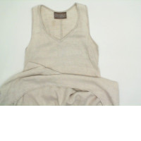 Beige linen dress ChinaMani ALCHEMISTRY