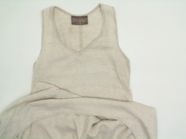 Beige linen dress ChinaMani ALCHEMISTRY Beige linen dress ChinaMani ALCHEMISTRY