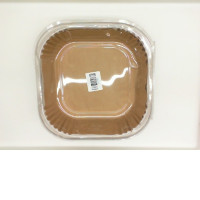 Set of disposable cardboard plates