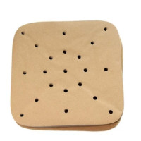100pcs Heat Resistant Air Frying Pan Paper Non-Stick Air Fryer Liners 8.5 Inch Square Oil Paper For Air Fryer Pan Bamboo Steamer Easy To Clean