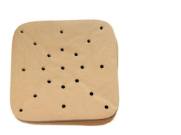 100pcs Heat Resistant Air Frying Pan Paper Non-Stick Air Fryer Liners 8.5 Inch Square Oil Paper For Air Fryer Pan Bamboo Steamer Easy To Clean