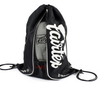 Fairtex BAG6 Sack Bag Thai Boxing Gym Bag Muay Thai MMA, Black