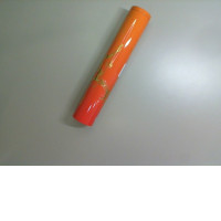 Empty orange can, metal