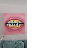 Painting - caricature of a mouth Painting - caricature of a mouth