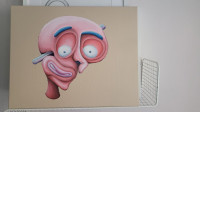 Painting - caricature of a person