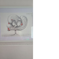 Set of 3 sketch cartoons drawn in pencil