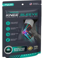 Modvel Knee Sleeve - Support & Pain Relief (Pair) for Men and Women | Ideal for Knee Stability, Workout, Sports, and Recovery