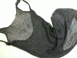 Black transparent dress