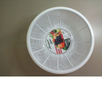 Plastic sieve for washing vegetables and fruits
