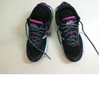 Women's black sneakers