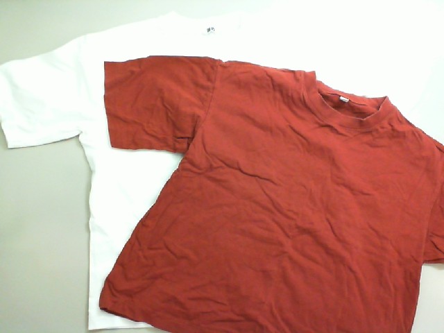 Set of 2 UniQlo T-shirts. white+brown Set of 2 UniQlo T-shirts. white+brown