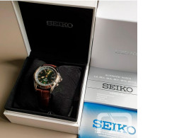 Seiko SPB121J1 Prospex Alpinist Automatic Brown Leather Strap Men's Watch BNIB