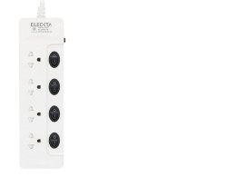4-socket power strip with 4 switches