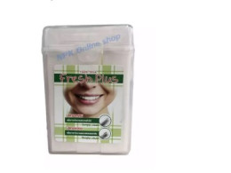 SET OF 2 Fresh plus tooth sticks, 2-headed hygienic toothpicks There are 150 pieces/1 box. Pointed tip for general cleaning The tip of the brush cleans between the teeth.