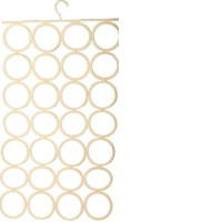 Multipurpose clothes hanger, cream white