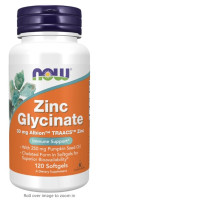 NOW Foods Supplements, Zinc Glycinate with 250 mg Pumpkin Seed Oil, Supports Prostate Health*, 120 Softgels (Packaging May Vary)