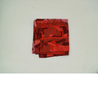 Red scarf with pattern Red scarf with pattern