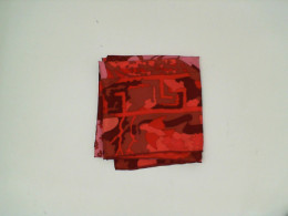 Red scarf with pattern