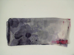 Light blue patterned scarf