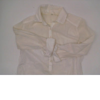 White long-sleeved shirt